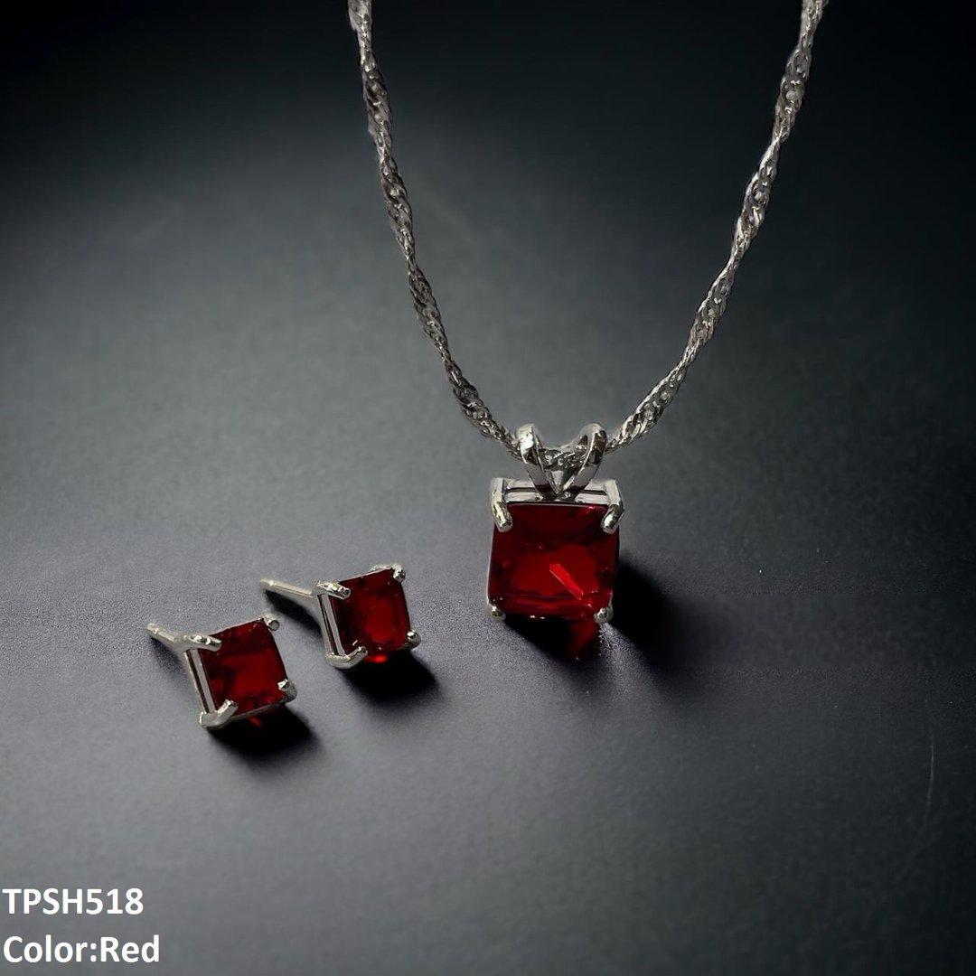 TPSH518 SHJ Square Pendent Set