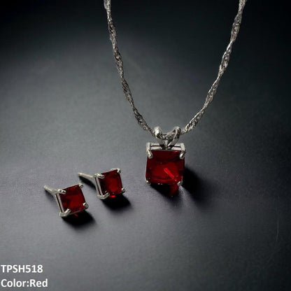 TPSH518 SHJ Square Pendent Set
