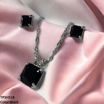 TPSH518 SHJ Square Pendent Set