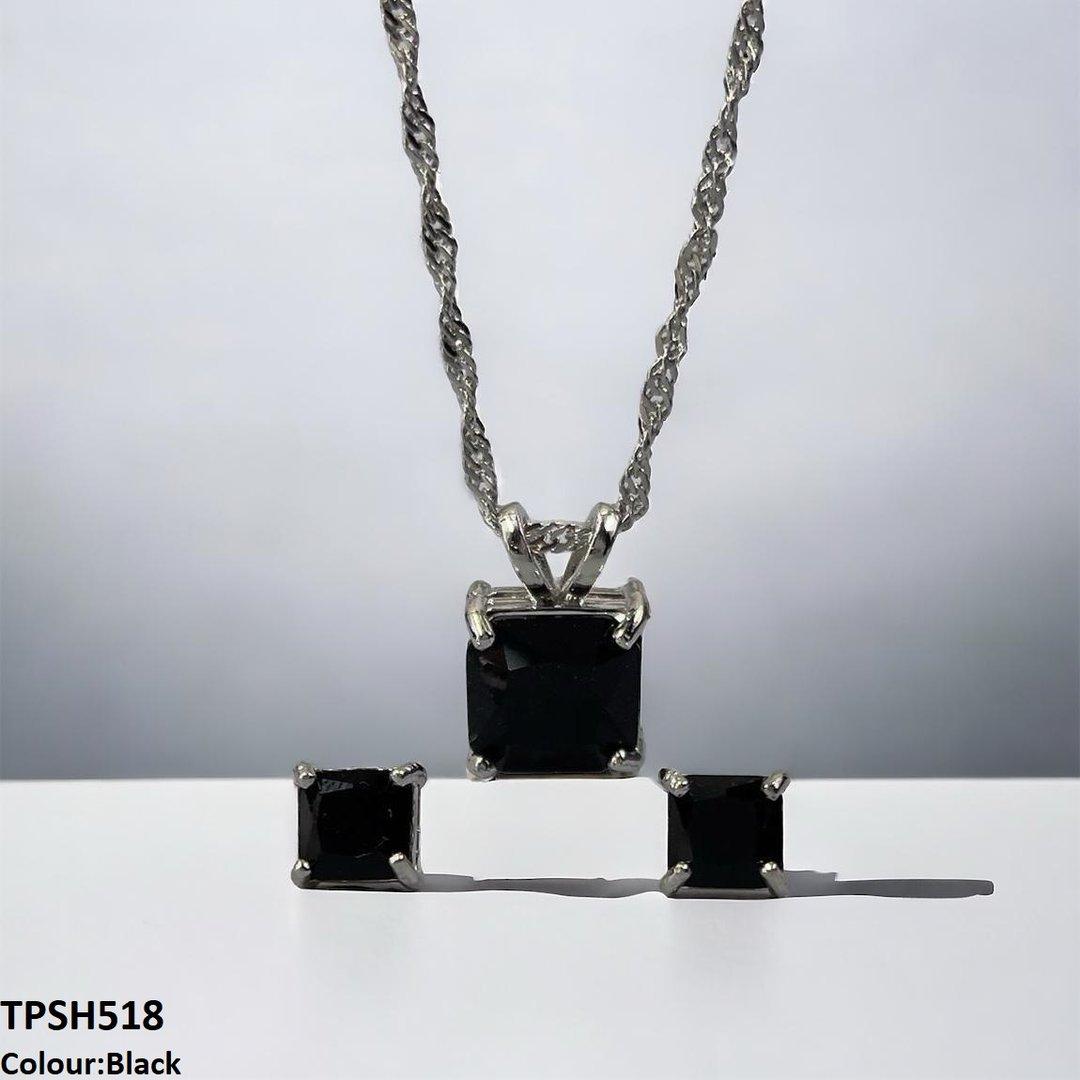 TPSH518 SHJ Square Pendent Set