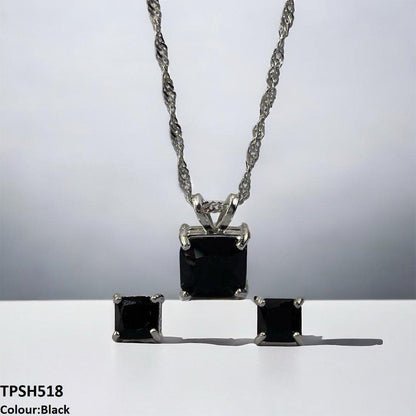 TPSH518 SHJ Square Pendent Set