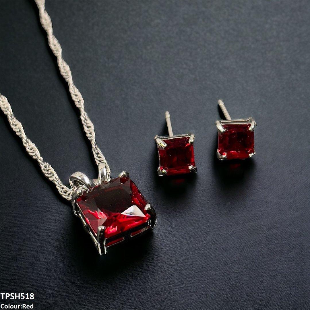TPSH518 SHJ Square Pendent Set
