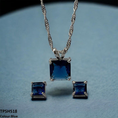 TPSH518 SHJ Square Pendent Set