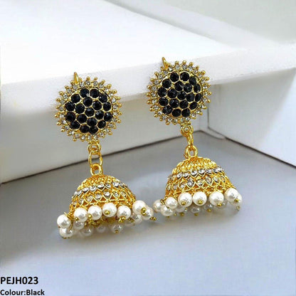 PEJH023 FRN Round Drop Jhumki