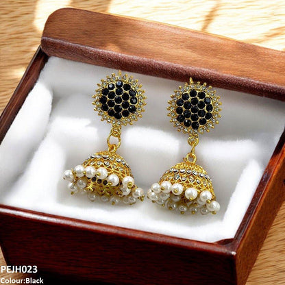 PEJH023 FRN Round Drop Jhumki