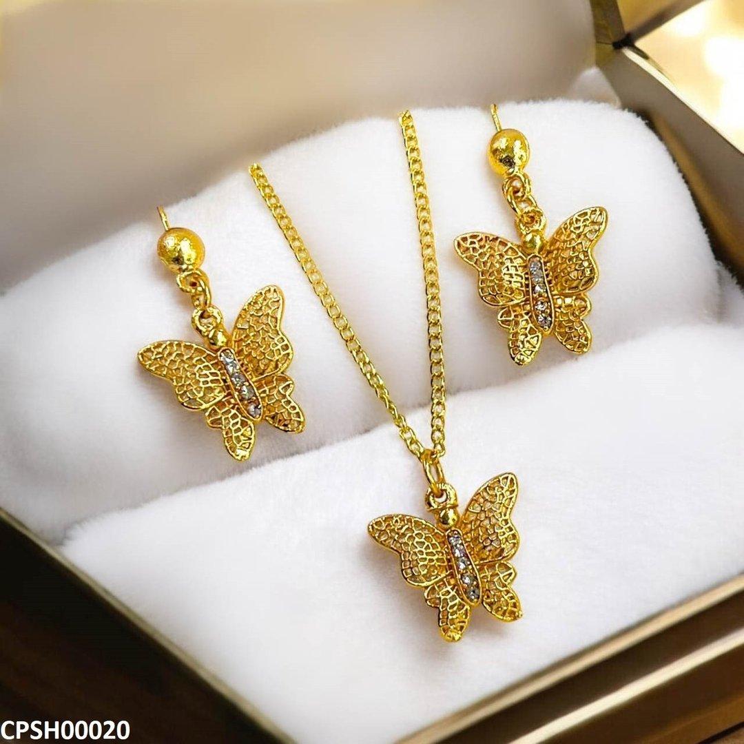 CPSH00020 FRN Butterfly Pendent Set -CPSH