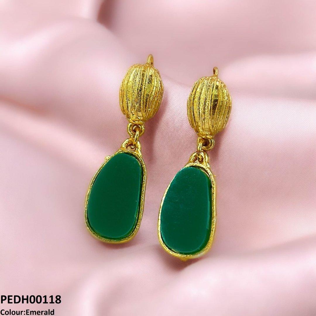 PEDH00118 FRN Oval Drop Earring - PEDH