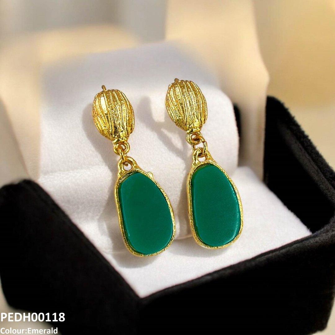 PEDH00118 FRN Oval Drop Earring - PEDH