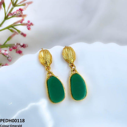 PEDH00118 FRN Oval Drop Earring - PEDH