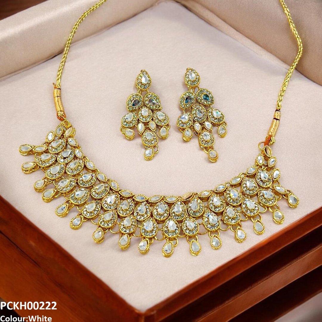 PCKH00222 FRN Marquise Tear Choker Set - PCKH