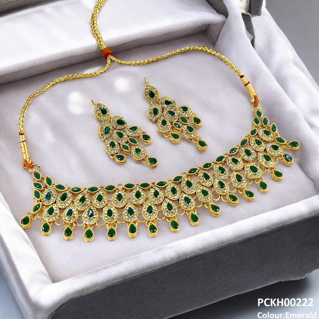 PCKH00222 FRN Marquise Tear Choker Set - PCKH