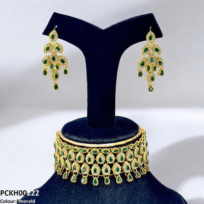 PCKH00222 FRN Marquise Tear Choker Set - PCKH