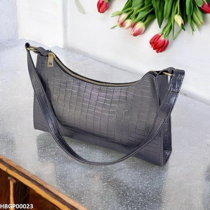 HBGP00023 Crocodile Pattern Armpit Hand Bag - HBGP