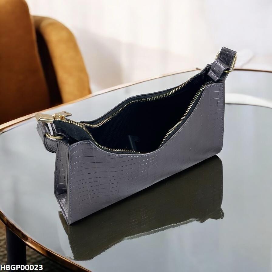 HBGP00023 Crocodile Pattern Armpit Hand Bag - HBGP