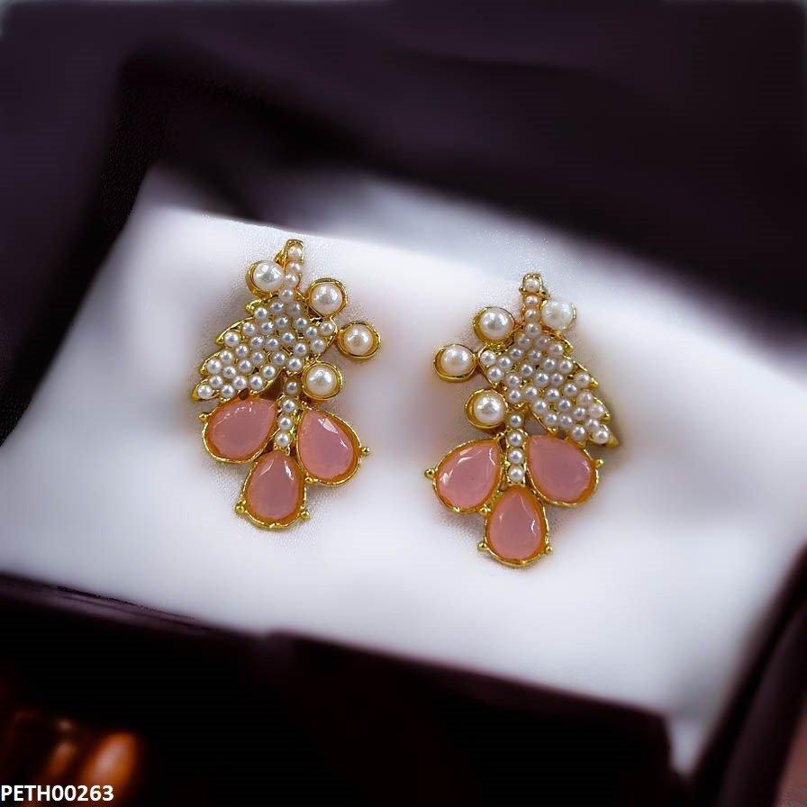 PETH00264 MZM Pearl Leaf Tops Pair - PETH