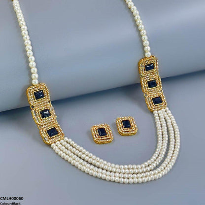 CMLH00060 FRN Rectangle Pearl Mala Set  - CMLH