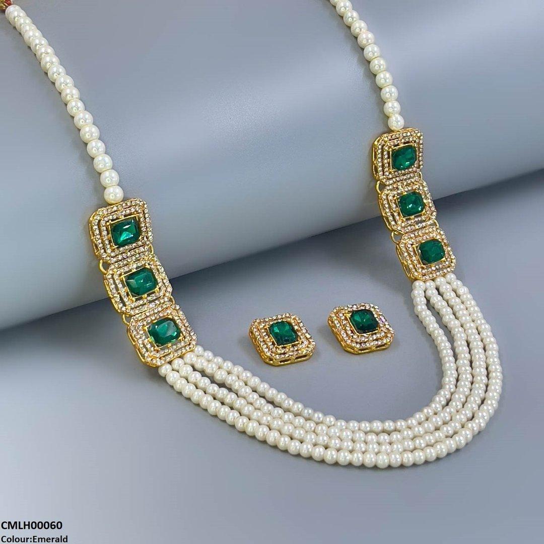 CMLH00060 FRN Rectangle Pearl Mala Set  - CMLH