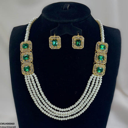 CMLH00060 FRN Rectangle Pearl Mala Set  - CMLH