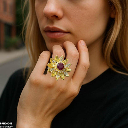 PRH00048 FRN Flower Ring - PRH