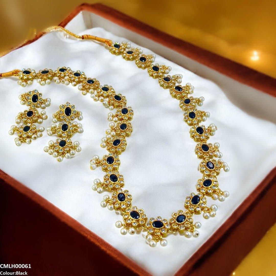 CMLH00061 SDQ Oval Stone Mala Set - CMLH