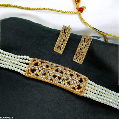 PCKH00233 FRN Heart Shaped  Choker Set - PCKH