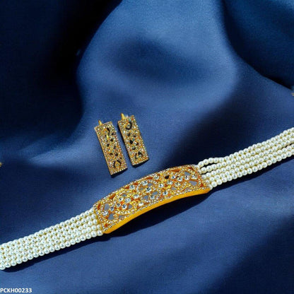 PCKH00233 FRN Heart Shaped  Choker Set - PCKH