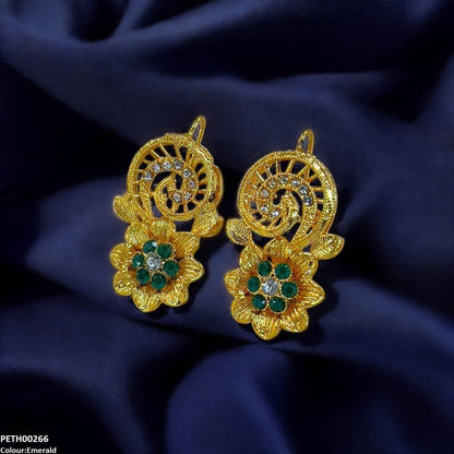 PETH00266 FRN Spiral Flower Tops Pair - PETH