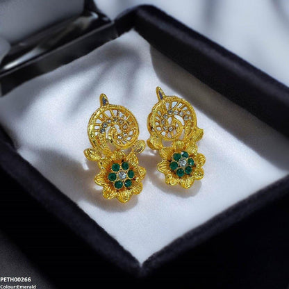 PETH00266 FRN Spiral Flower Tops Pair - PETH