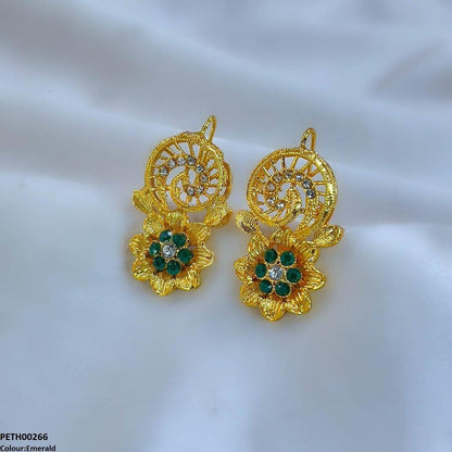 PETH00266 FRN Spiral Flower Tops Pair - PETH