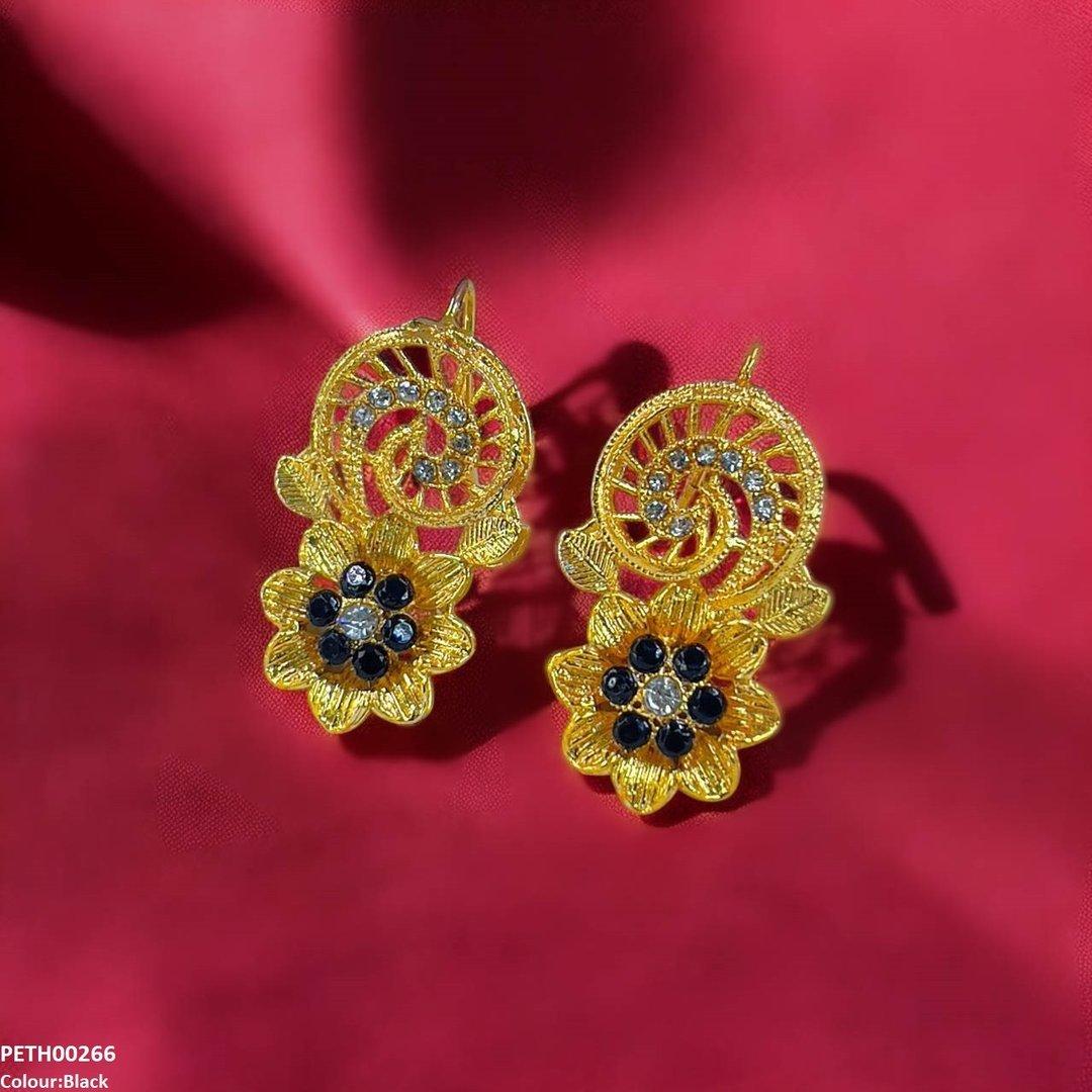 PETH00266 FRN Spiral Flower Tops Pair - PETH