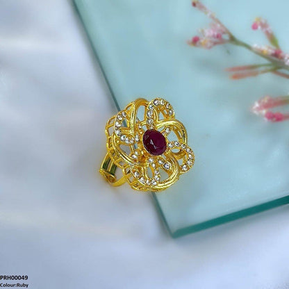 PRH00049 FRN Flower Ring Adjustable - PRH