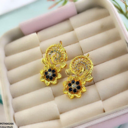 PETH00266 FRN Spiral Flower Tops Pair - PETH