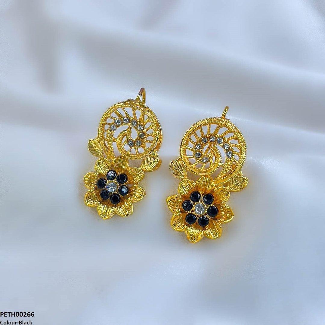 PETH00266 FRN Spiral Flower Tops Pair - PETH
