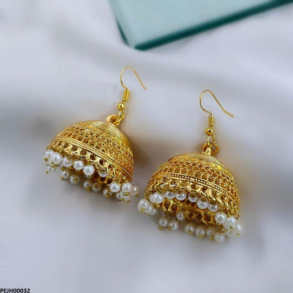 PEJH00032 FRN Pearl Jhumki Drop - PEJH