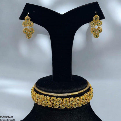 PCKH00234 FRN Flower Chokar set - PCKH