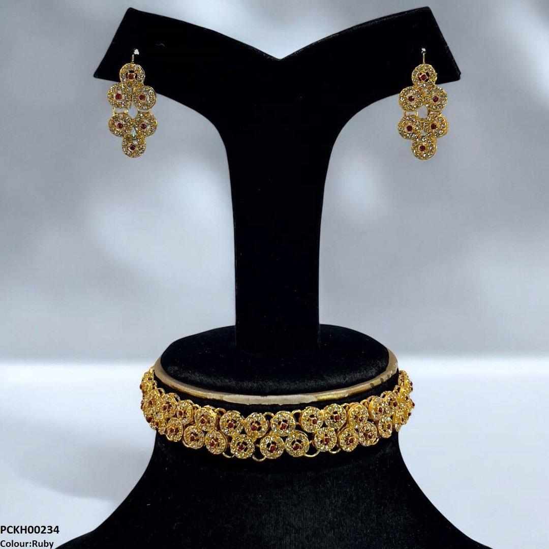 PCKH00234 FRN Flower Chokar set - PCKH