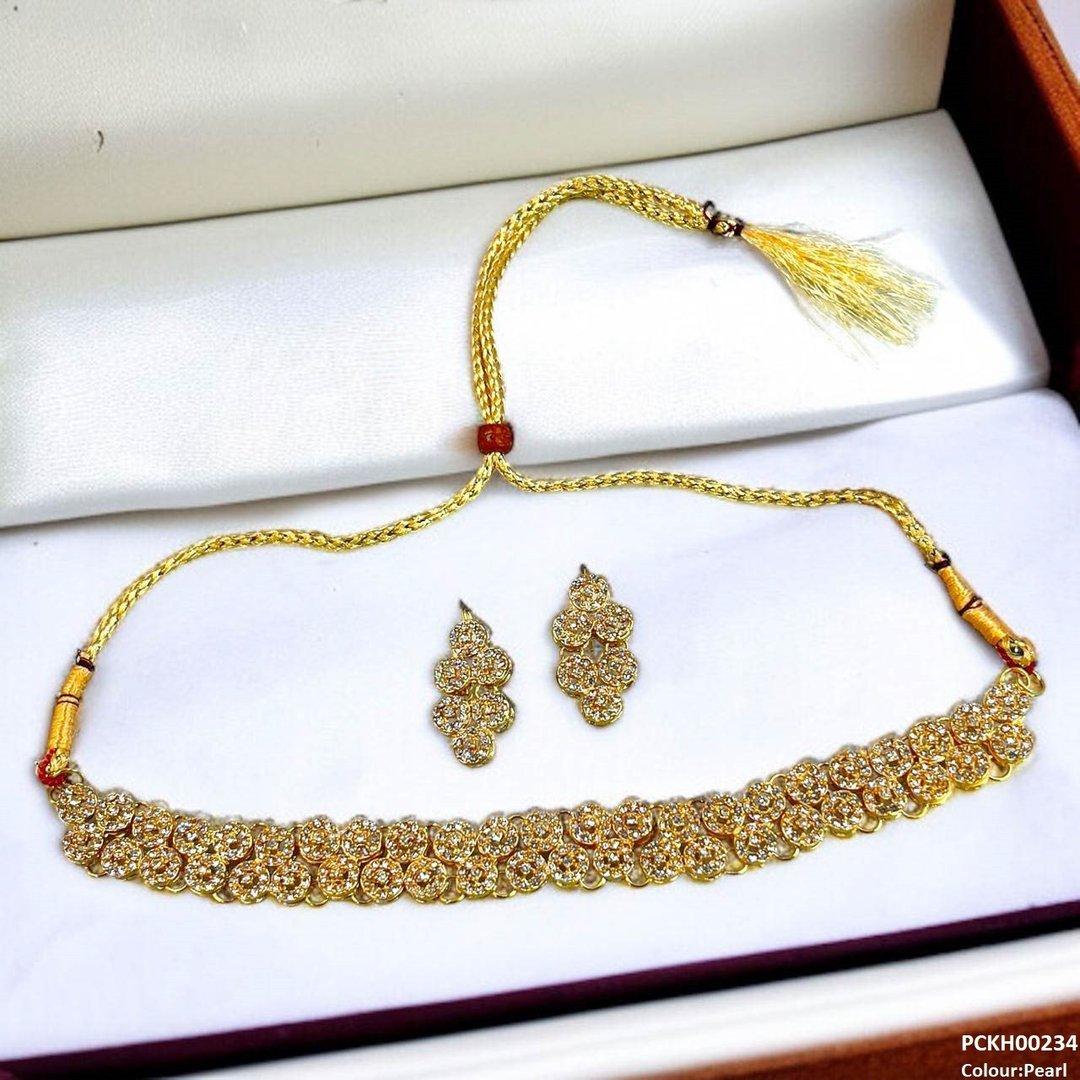 PCKH00234 FRN Flower Chokar set - PCKH