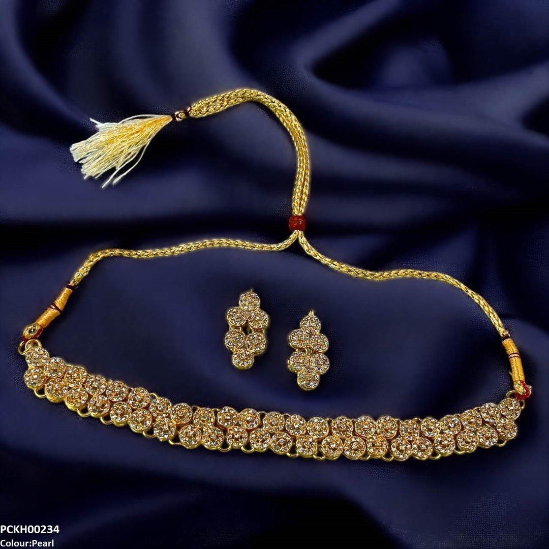 PCKH00234 FRN Flower Chokar set - PCKH