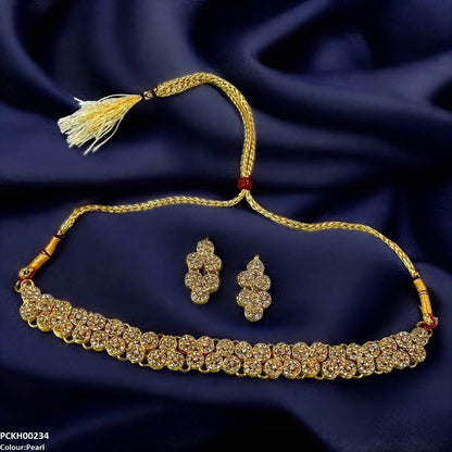 PCKH00234 FRN Flower Chokar set - PCKH