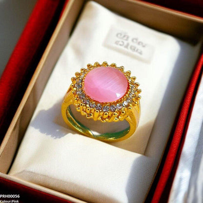 PRH00056 FRN Round Sunburst  Ring - PRH