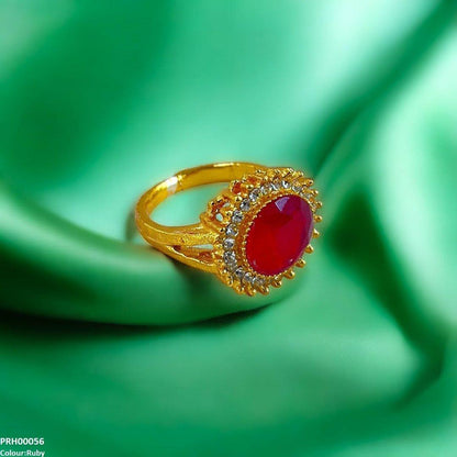 PRH00056 FRN Round Sunburst  Ring - PRH