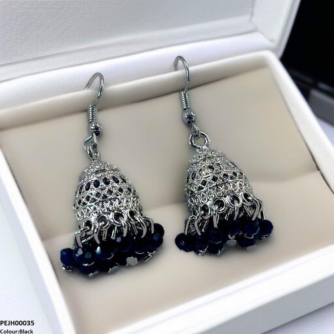 PEJH00035 SDQ filigree Jhumki Drop - PEJH