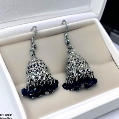 PEJH00035 SDQ filigree Jhumki Drop - PEJH