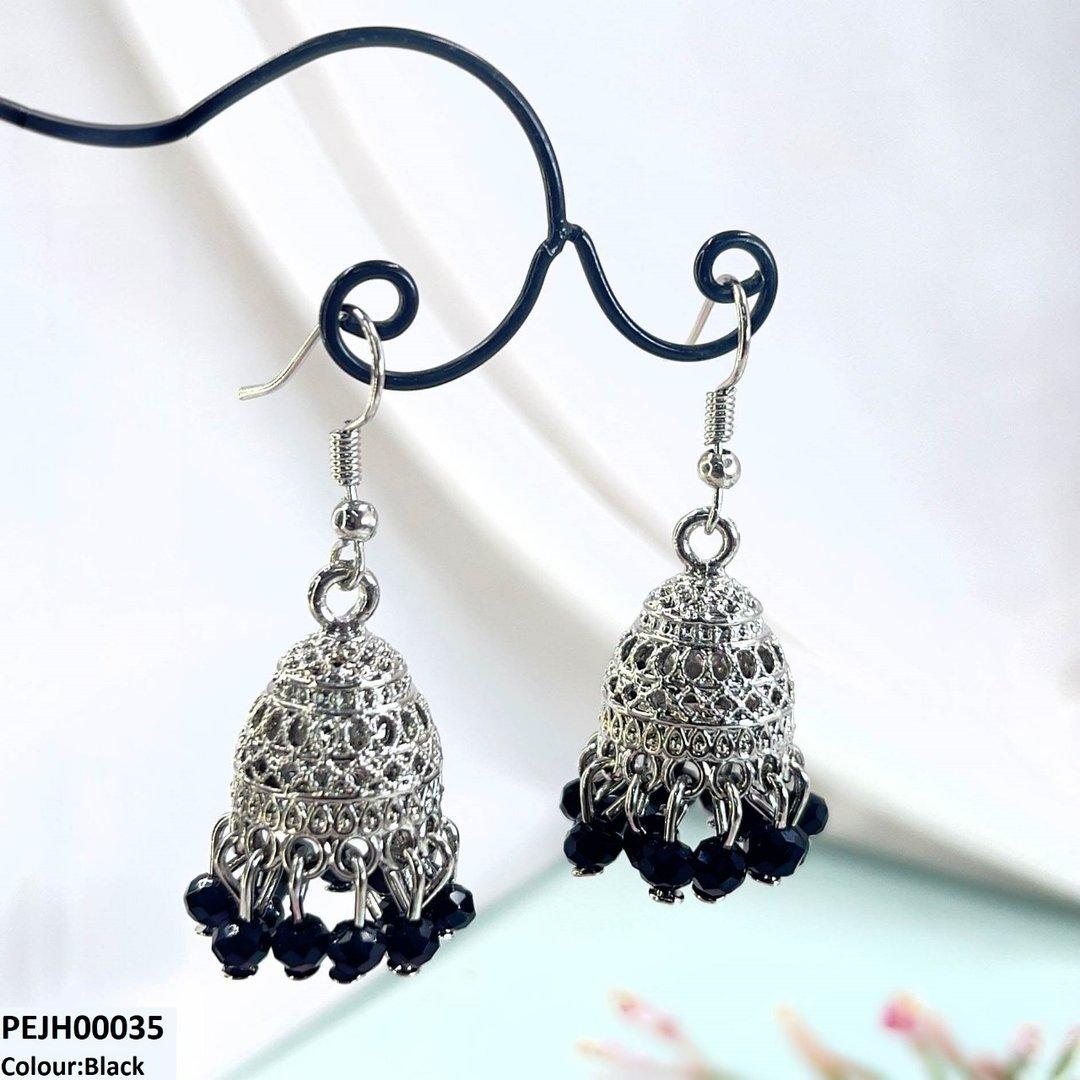 PEJH00035 SDQ filigree Jhumki Drop - PEJH
