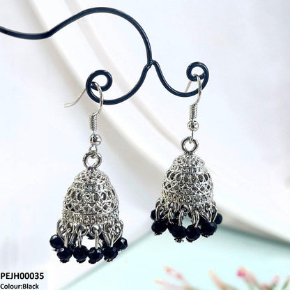 PEJH00035 SDQ filigree Jhumki Drop - PEJH