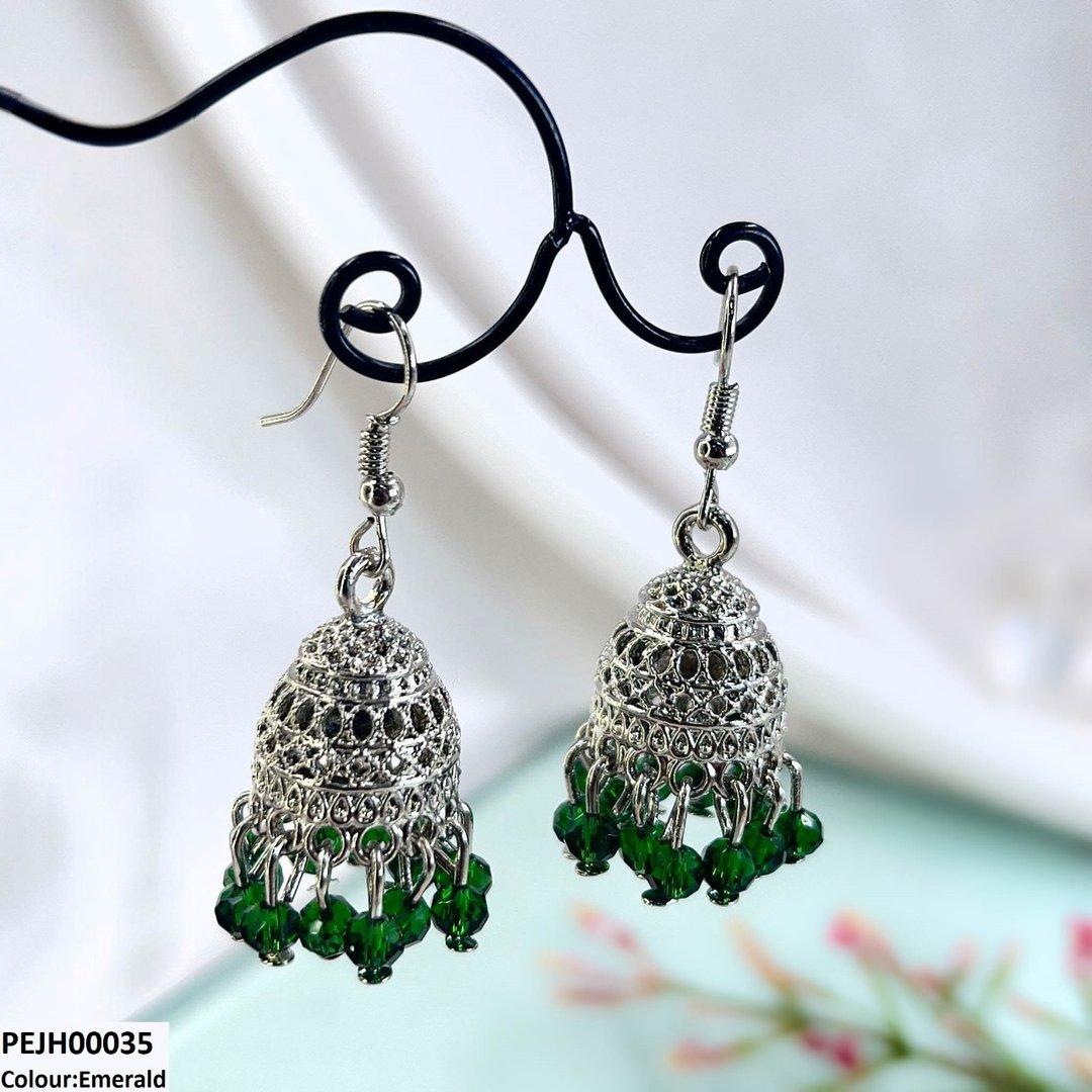 PEJH00035 SDQ filigree Jhumki Drop - PEJH