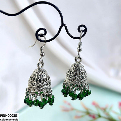 PEJH00035 SDQ filigree Jhumki Drop - PEJH