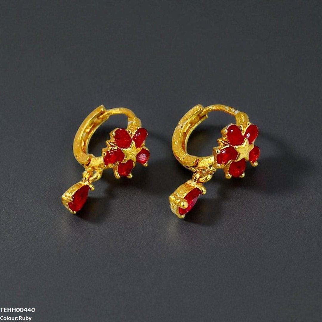 TEHH00440 FRN Tear Drop Hoops Pair - TEHH