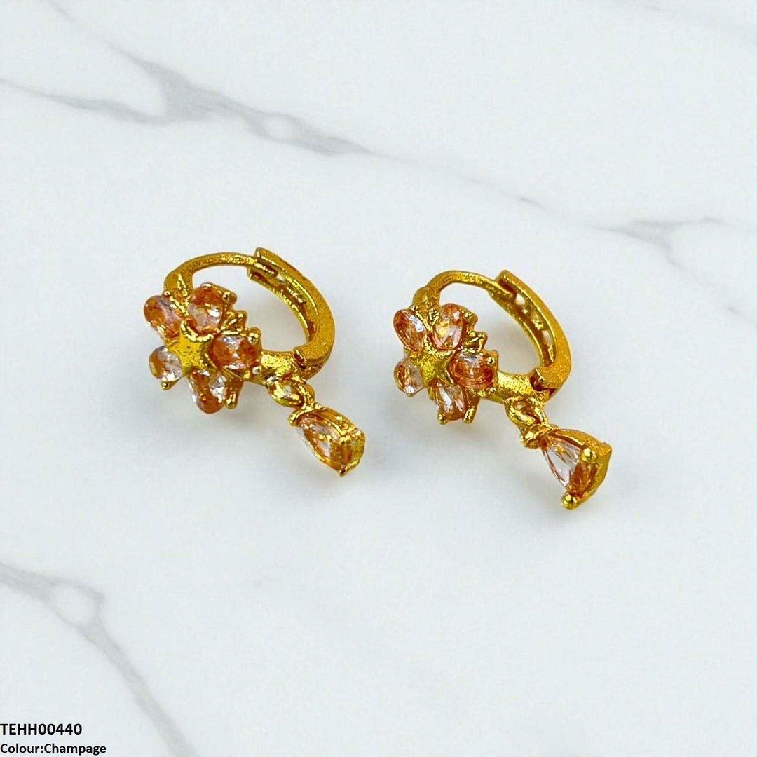 TEHH00440 FRN Tear Drop Hoops Pair - TEHH