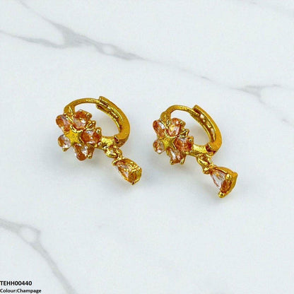 TEHH00440 FRN Tear Drop Hoops Pair - TEHH